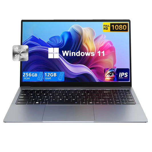 14 吋 Windows 11 筆記型電腦 EZbook S5，12GB LPDDR4 內存，256GB SSD，1080p FHD，J4105 CPU，賽揚 4 核心處理器