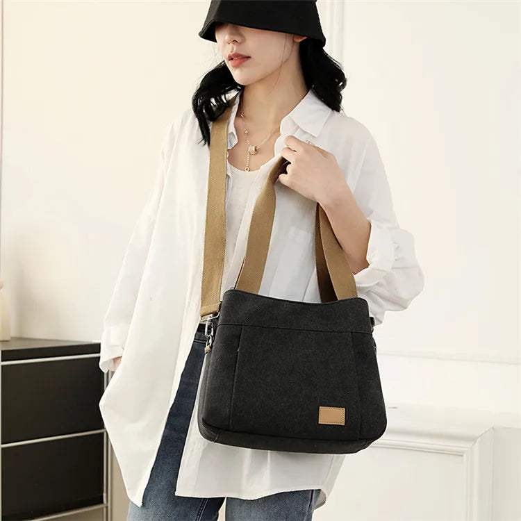 New Women's Shoulder bags Youth Female Crossbody Bag Top-Handle Bags Handbags High Quality canvas Ladies Leisure Totes Bolsa