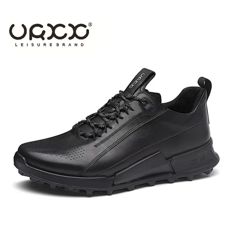 Men's Sneakers Casual Sports Shoes for Men Lightweight Leather Breathable Shoes  Mens Flat White Shoes Zapatillas Hombre