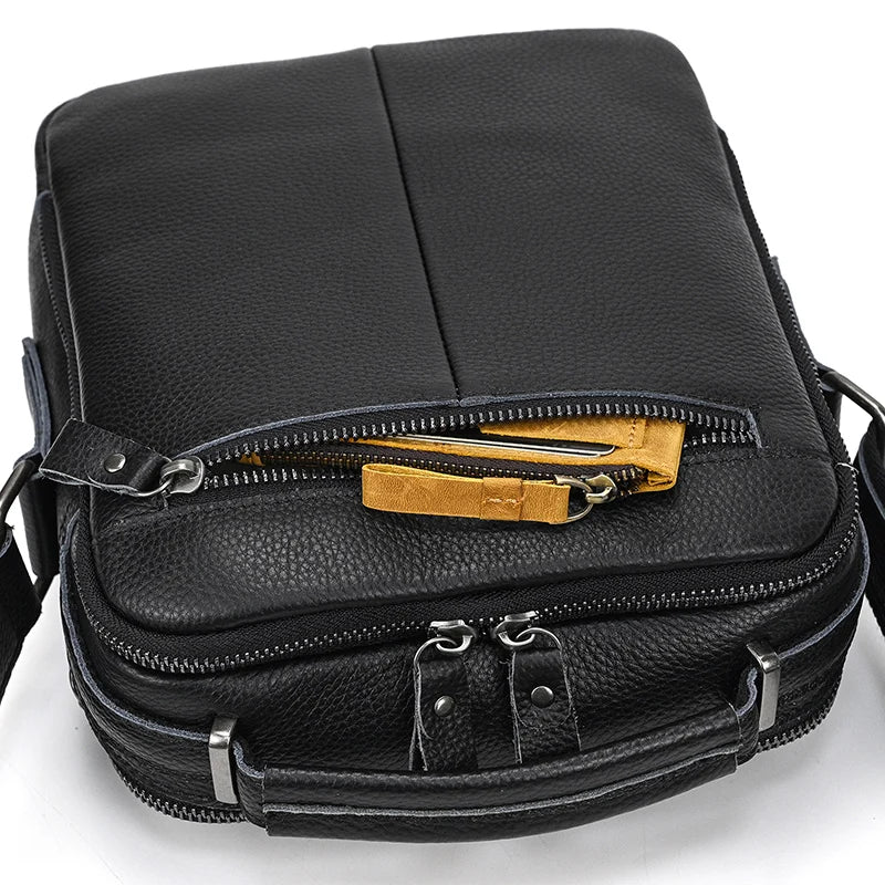 Newsbirds Leather Shoulder Bag Vintage Style Crossbody Bag Books School Bag Of Men Male Daily Messenger Bag Crazy Horse Skin