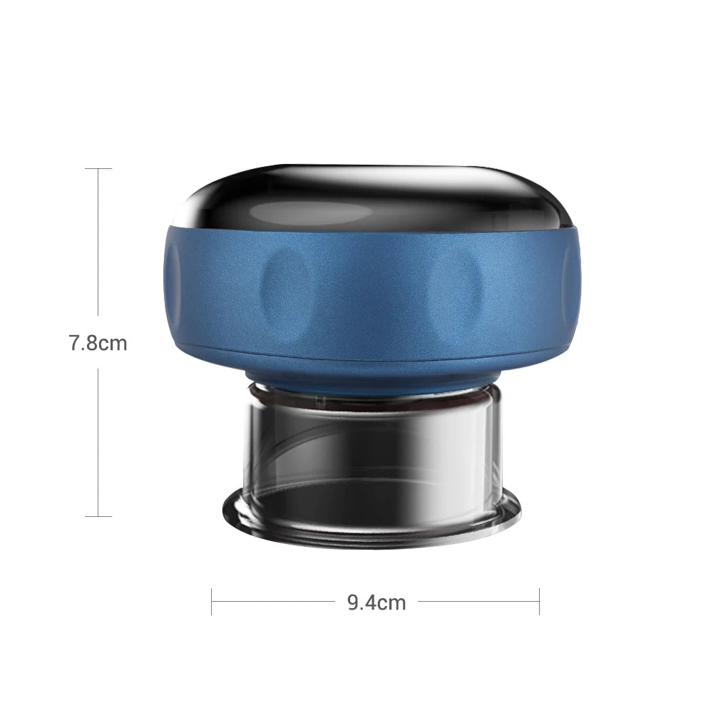 Body Cupping Scraping Massager Smart Electric Vacuum Cupping Red Light Heating Suction Cup Device for Body Back Neck Arm Massger