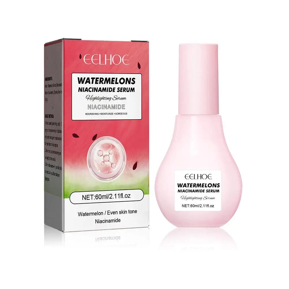 Watermelon Glow Niacinamide Moisturize Serum,Moisturizing Facial Serum W/ Hyaluronic Acid Vitamin E,Hydrating Brighten Skincare