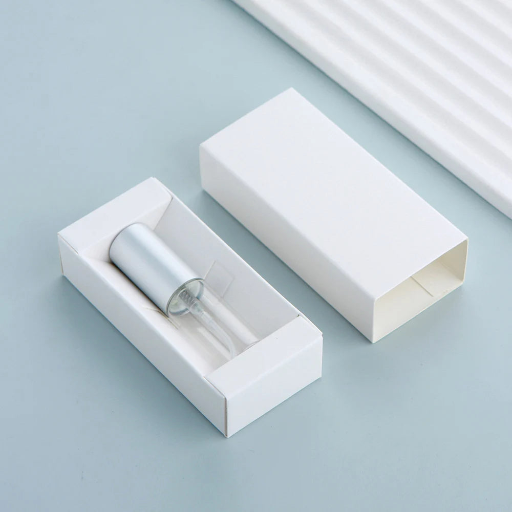 50 件/批 5ml 香水瓶配香水紙盒香水可填充霧化器噴霧瓶噴霧器定制 LOGO 另付費