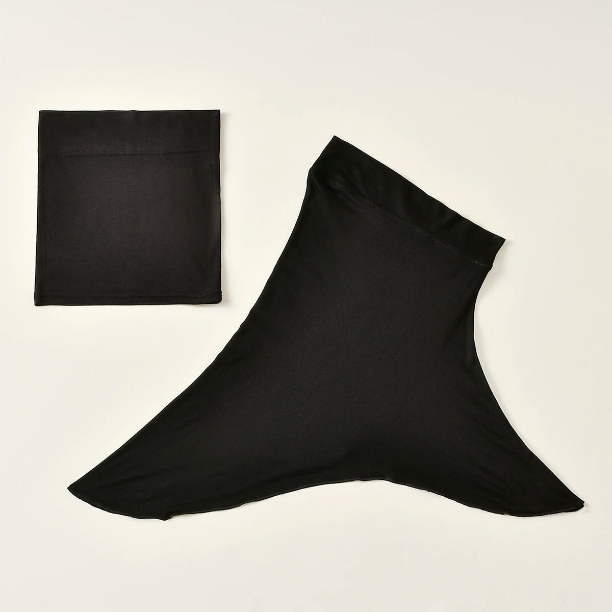 Crystal Hemp Hijab With Matching Undercap Set Women Plain Hijabs Inner Caps Malay Muslim Headband Two-piece Scarf Set