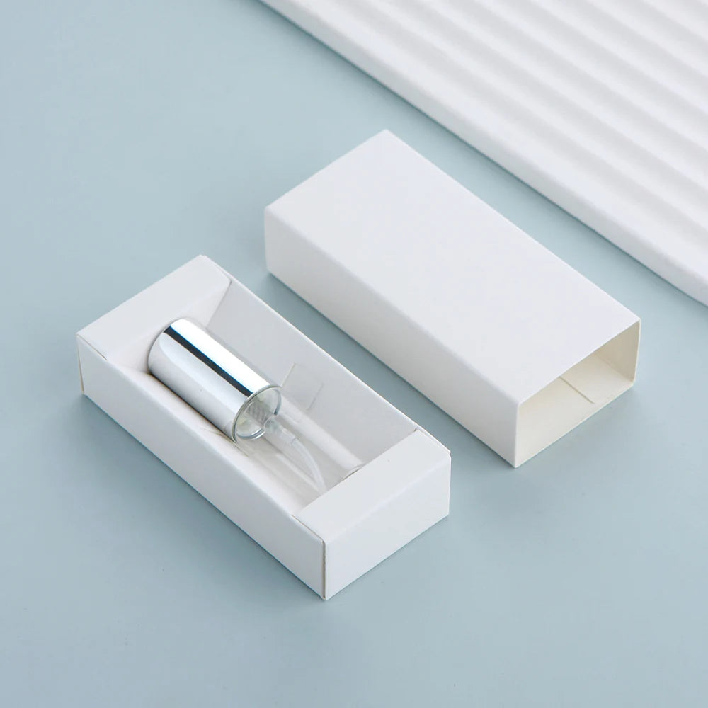 50 件/批 5ml 香水瓶配香水紙盒香水可填充霧化器噴霧瓶噴霧器定制 LOGO 另付費