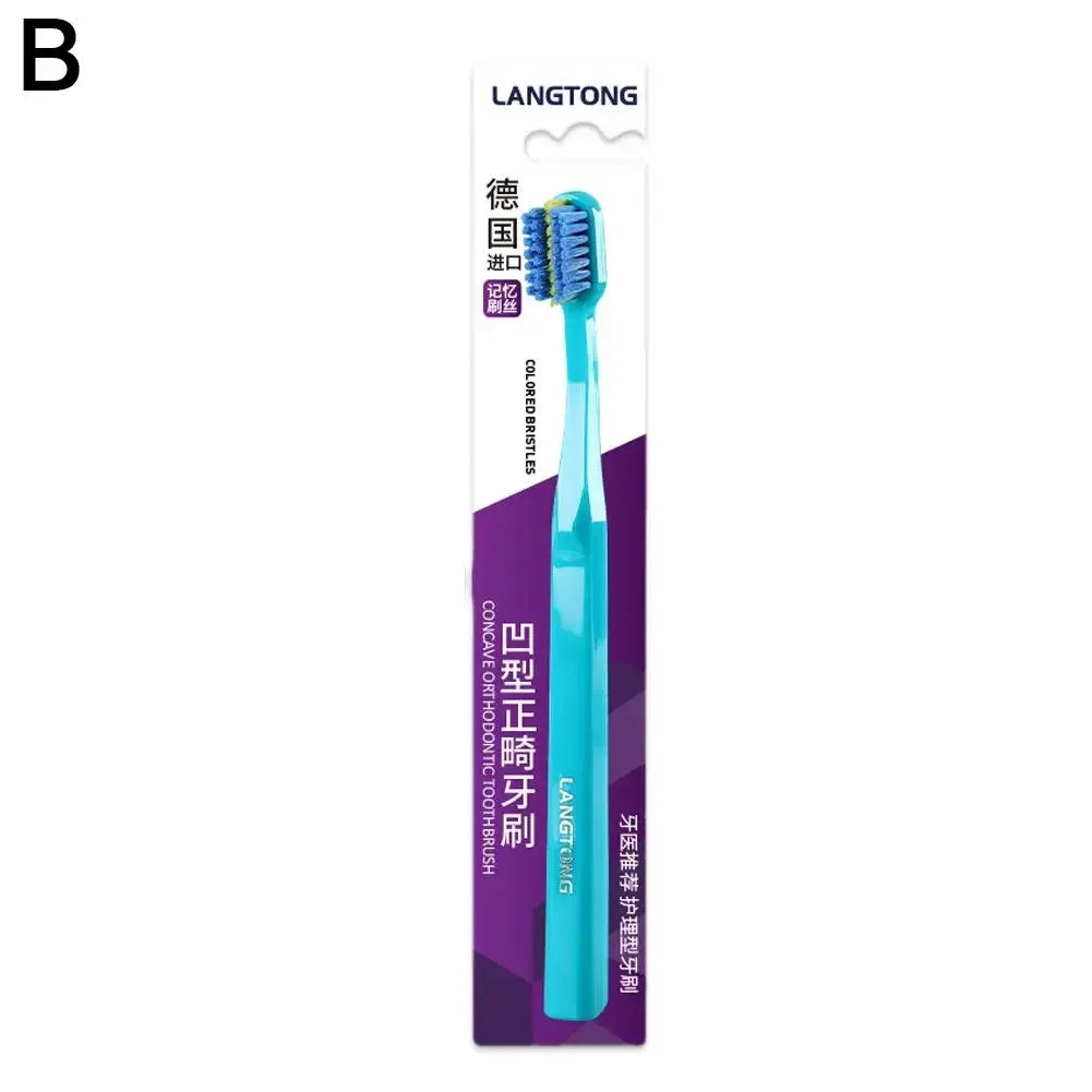 1PC Clean Orthodontic Braces Adult Orthodontic Toothbrushes Dental Tooth Brush Soft Bristle Toothbrush For Oral Health Care A7Q0