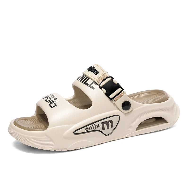 Summer Men's Outdoor Sandals Slippers Beach Comfortable Slides Soft Clogs Men Casual Shoes Garden Shoes Men Women Beach Sandals