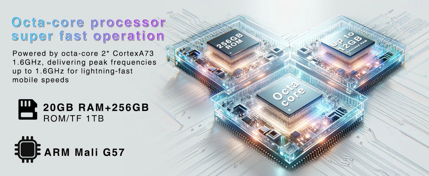 DOOGEE N50 Pro mobile phone free 20GB RAM + 256GB ROM Android 13 50MP AI camera, 6,52 inch 1TB expandable Widevine L1 4G