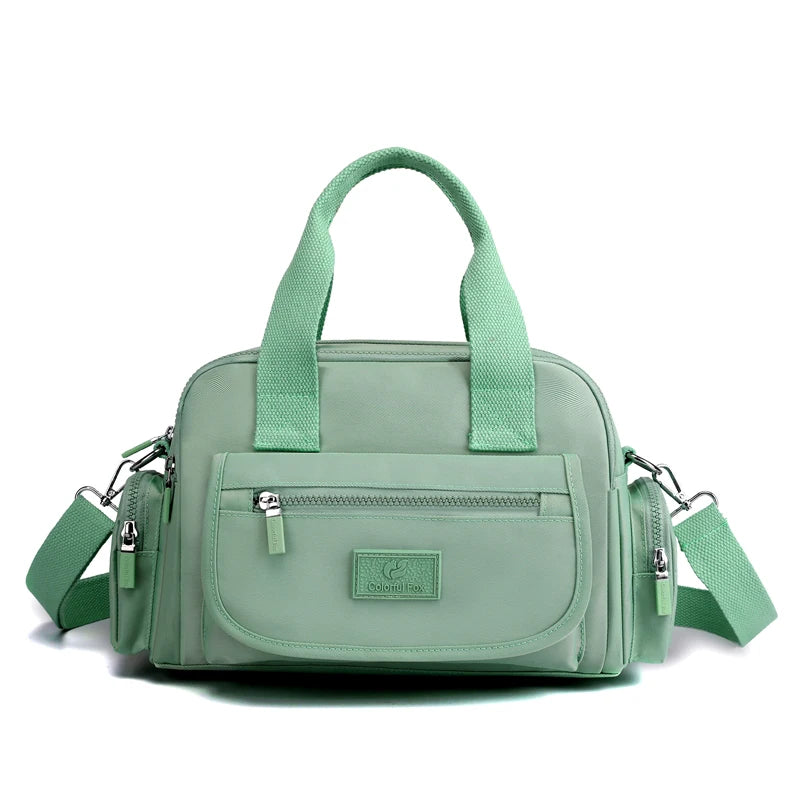 Fashion Multi Pocket Women‘s Handbag Durable Fabric Female Shoulder Bag Large Capacity Girls Shopping Bag Casual Tote SAC