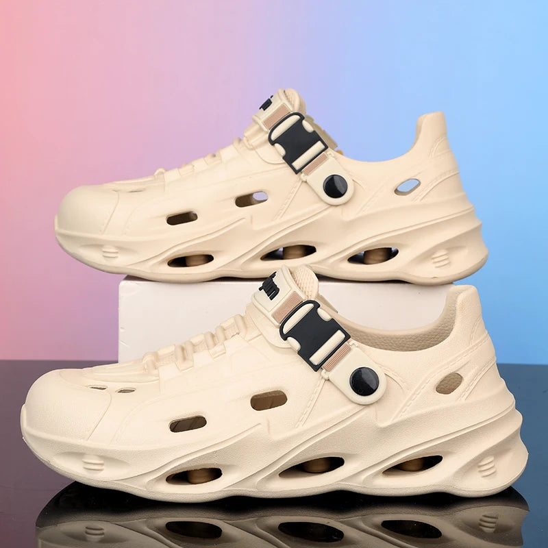 Men's Outdoor Sandals Sport Slippers Beach Slides Breathable Non-slip Clogs Men Casual Garden Shoes Hiking Men Outdoor Sandals