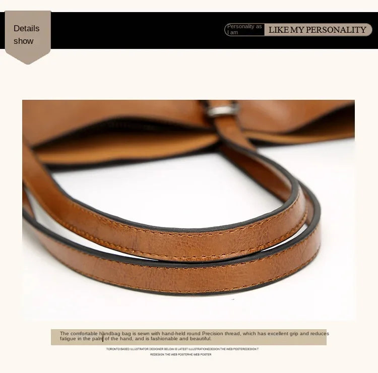 Shoulder Bags for Women Oil Wax Leather Handbag Tote Crossbody Bag Vintage Satchels Women Bags Designer Handbag High Quality