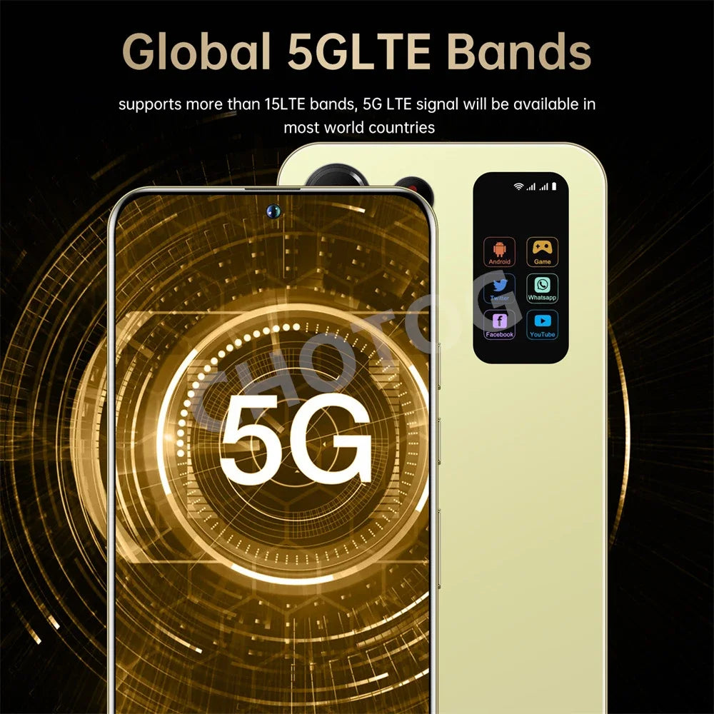 S+ 25 Ultra Global Version Original 7.3HD Mobile Phones 4G 5G Dual Sim Card Cell Phone Android 14 Smartphone 7800mAh Cellphone
