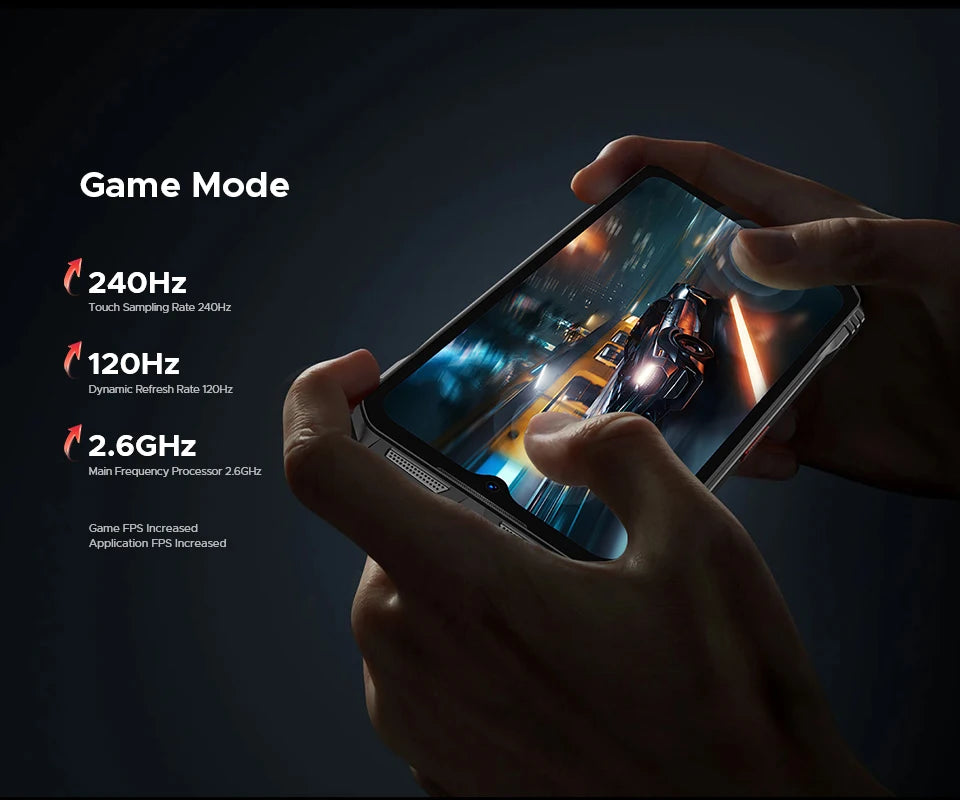 DOOGEE S118 Pro 5G Rugged Phone dimension 7050 6.6 ''FHD 120Hz 8GB RAM 512GB ROM 10800mAh Battery Cell Phone NFC Mobilephones