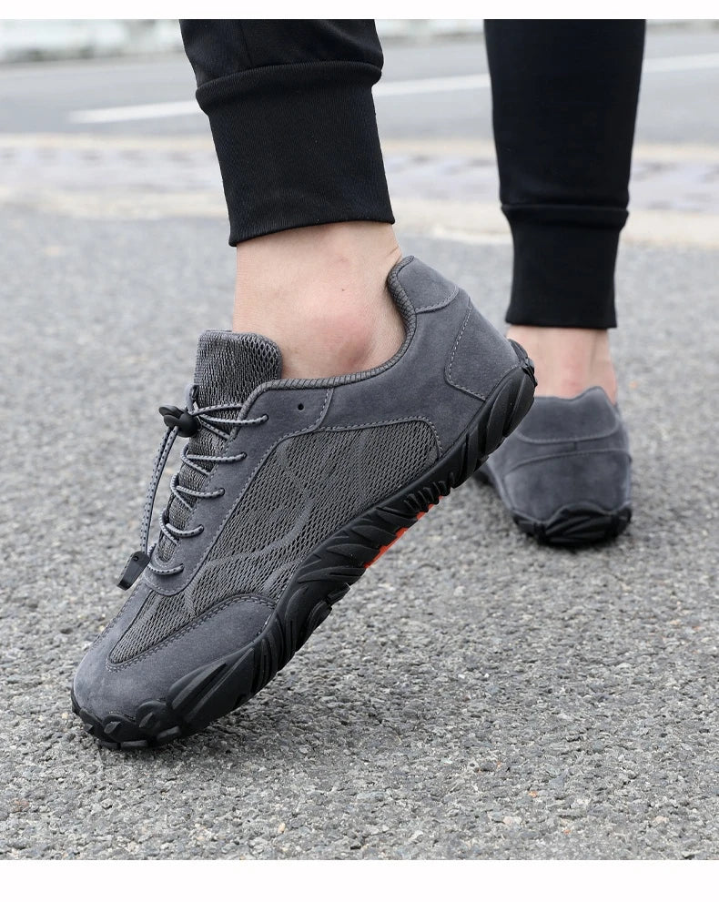 Wide Fit Sneakers for Men and Women Zero Drop Barefoot Shoes with Elastic Band for Beach Hiking and Daily Wear