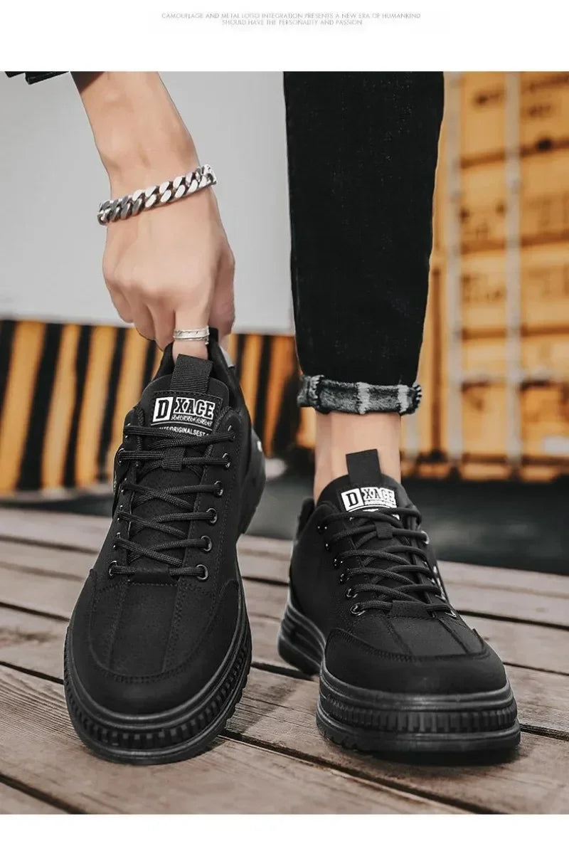 男士全新透氣勞保鞋男潮流百搭防滑運動板鞋工作服鞋