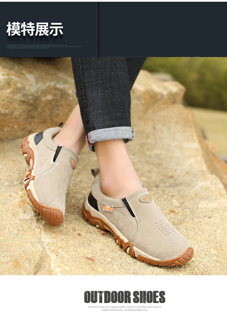 2023 New Outdoor Hiking Camping Light Running Lucky Shoes Jogging Casual Sports Men's Shoes Non Slip Loafers Hiking Shoes 39-46