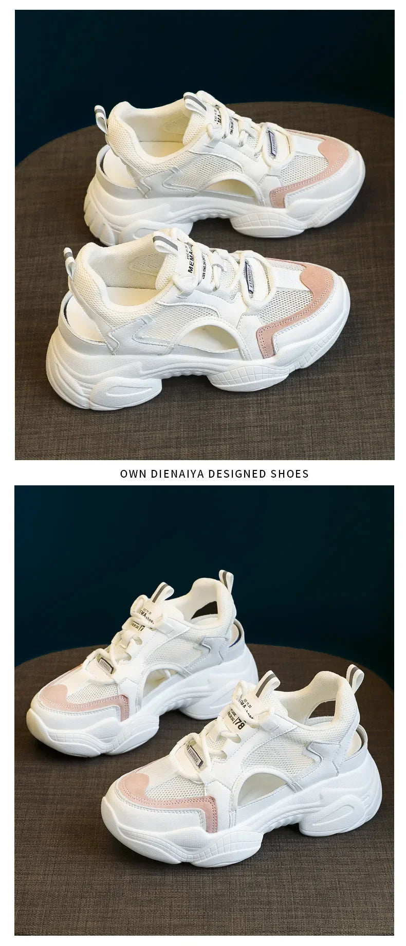 Women Sandals Summer New Lady Platform Chunky Comfortable Mesh Open Toe Casual Sports Sandals Ladies Shoes 2024