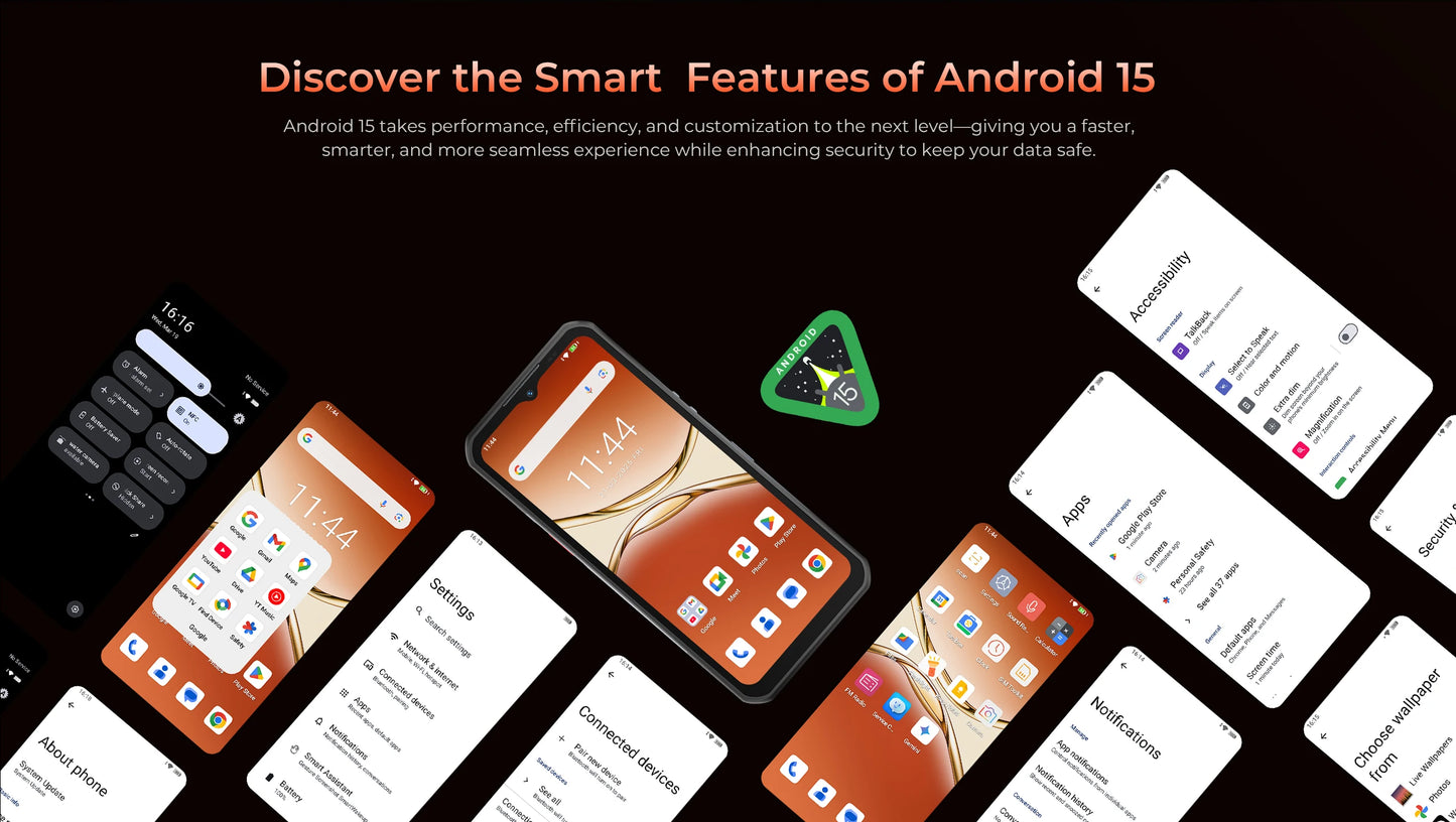 Oukitel WP55 Pro 11000mAh Rugged Smartphone 5G 11000mAh 48GB+512GB Andiron 15 64MP 33W Fast Charging NFC Cell Phone