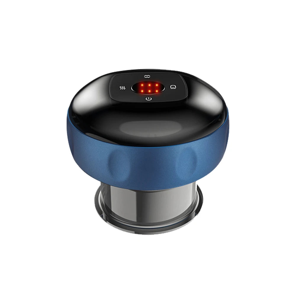 Body Cupping Scraping Massager Smart Electric Vacuum Cupping Red Light Heating Suction Cup Device for Body Back Neck Arm Massger