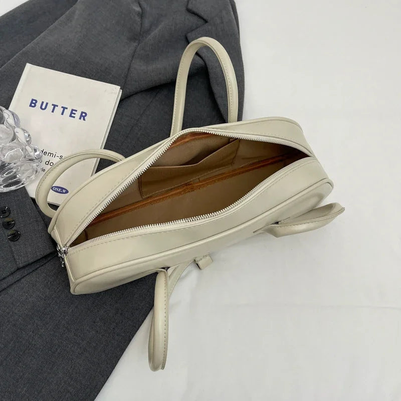 Advanced Sense Retro Pu Zipper Ladies Shoulder Bags Trend 2025 Light Luxury Hot Sale Bags for Women New Handbag Bolsas Femininas