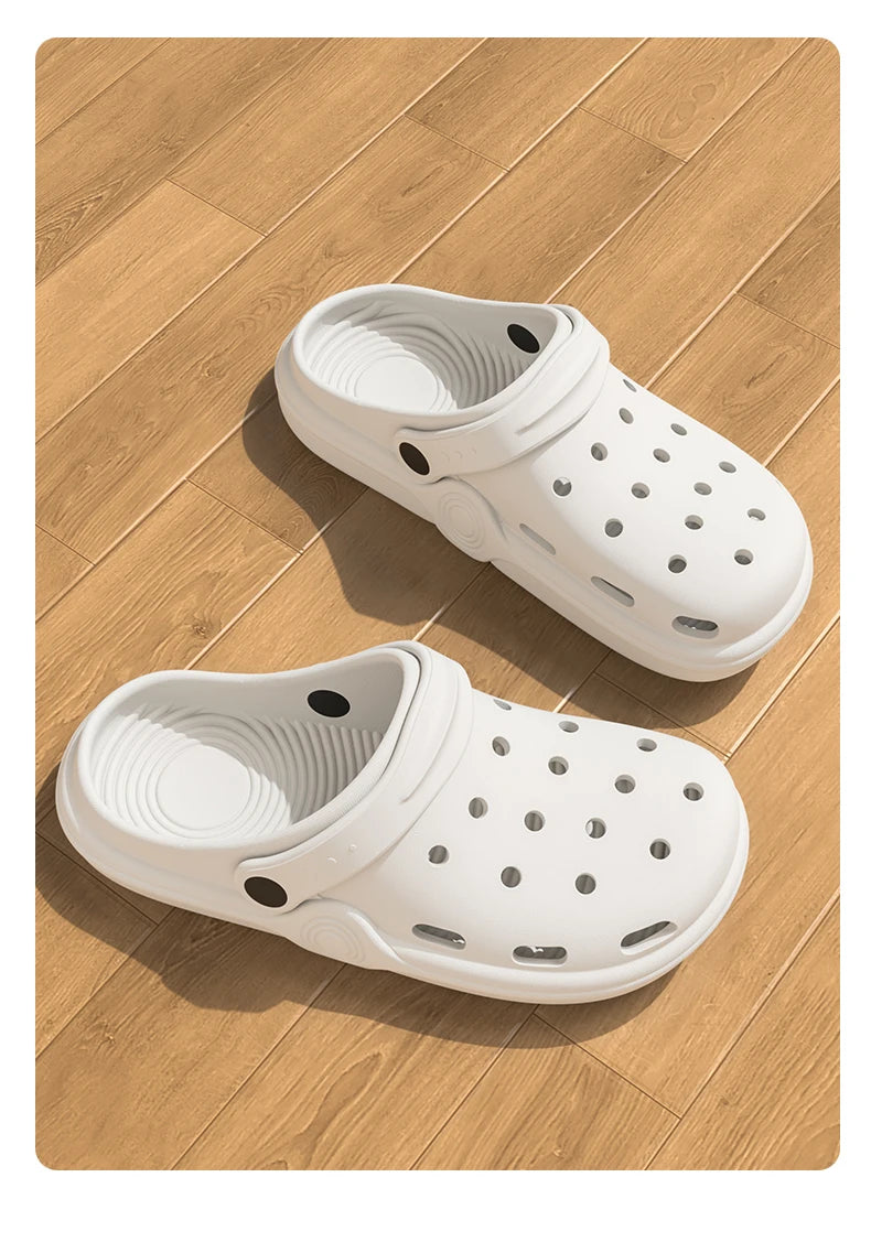 Dongdong Shoes Women's New Trendy Summer Thick Sole Increase Anti Slip Fashion Work Beach Baotou Slippery Sandals