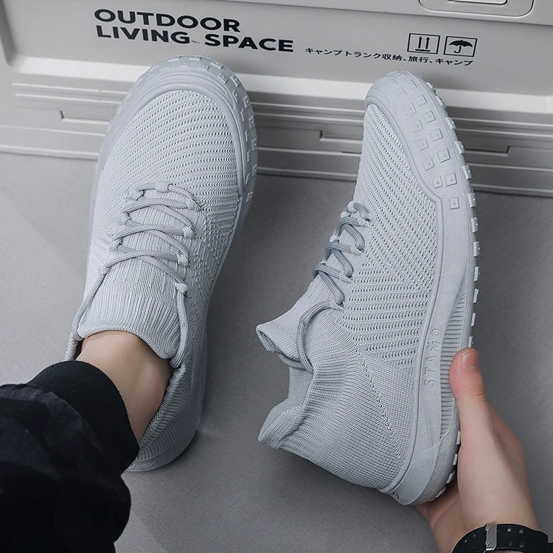 Men Casual Sneakers Summer Breathable Sport Shoes Outdoor Running Shoes male's Mesh Light Comfort Athletic Jogging Walking Shoes