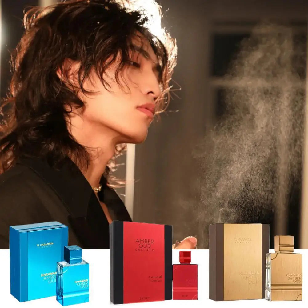 60ml 奢華琥珀烏木金版阿拉伯香水高品質高貴女士香氛噴霧費洛蒙吸引男士