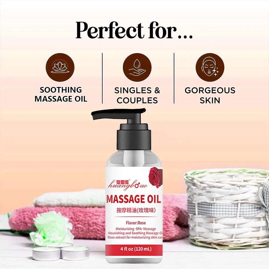 120ml Natural Organic Botanical oil massage Face and Body Oil Relaxing Moisturizing Hydrating Best Skincare Control Product