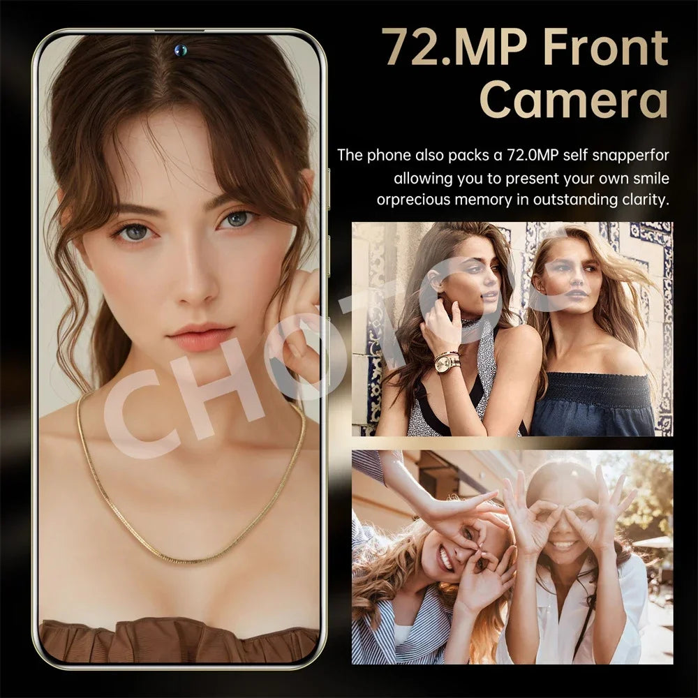 S+ 25 Ultra Global Version Original 7.3HD Mobile Phones 4G 5G Dual Sim Card Cell Phone Android 14 Smartphone 7800mAh Cellphone