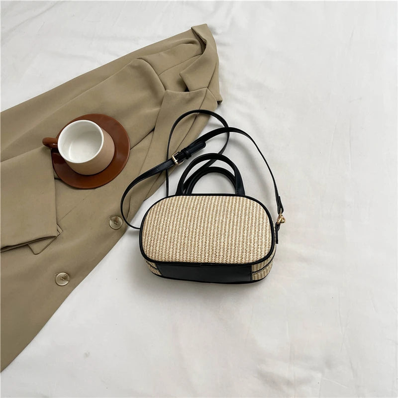 Crossbody Bags for Women 2025 New Summer Straw Bag High Quality Purse and Handbag Designer Shoulder Bag Cute Beach Bag