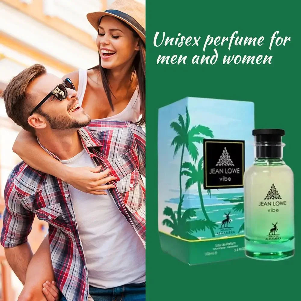 3.4 盎司/100 毫升 Maison Alhambra Jean Lowe Vibe EDP 男女通用香水身體噴霧持久留香清新淡香水
