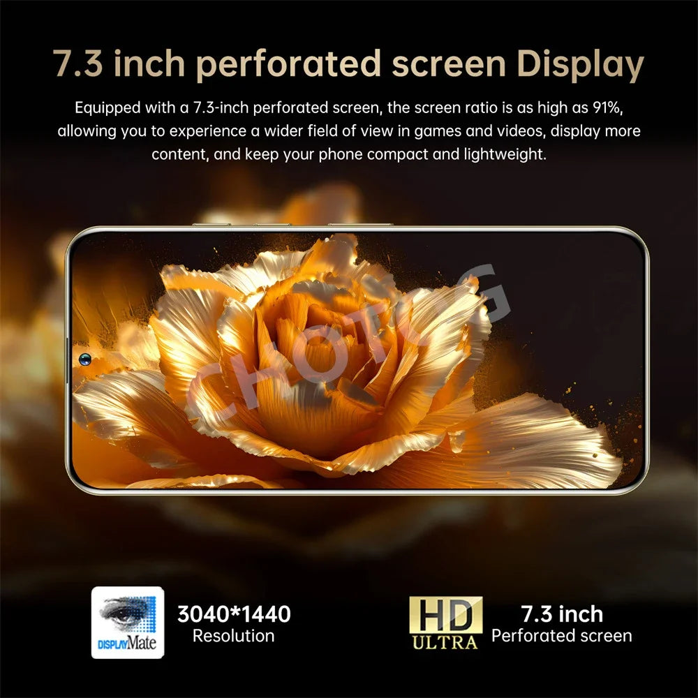 S+ 25 Ultra Global Version Original 7.3HD Mobile Phones 4G 5G Dual Sim Card Cell Phone Android 14 Smartphone 7800mAh Cellphone