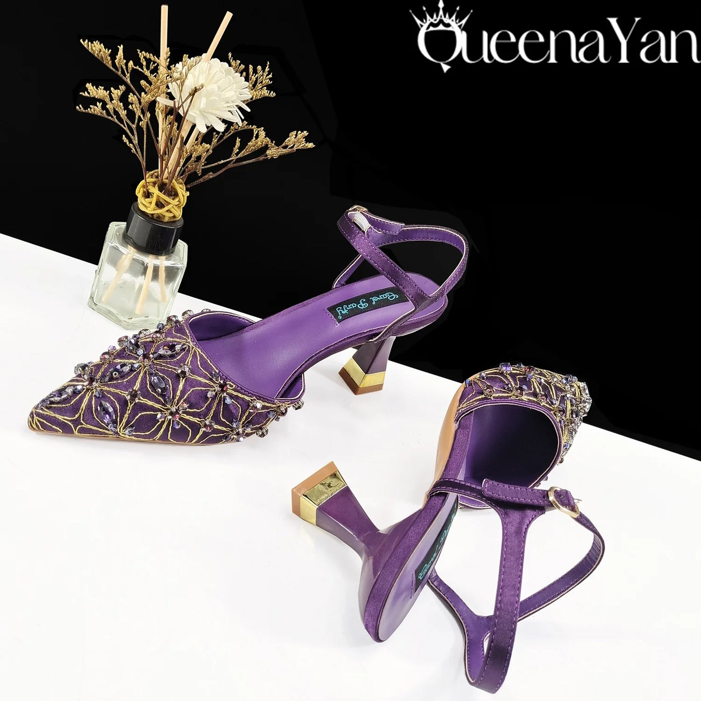 Festive Elegance:Spot Goods High Quality Women's Pumps Fashion Design For Nigeria Wedding Party Ladies Shoes