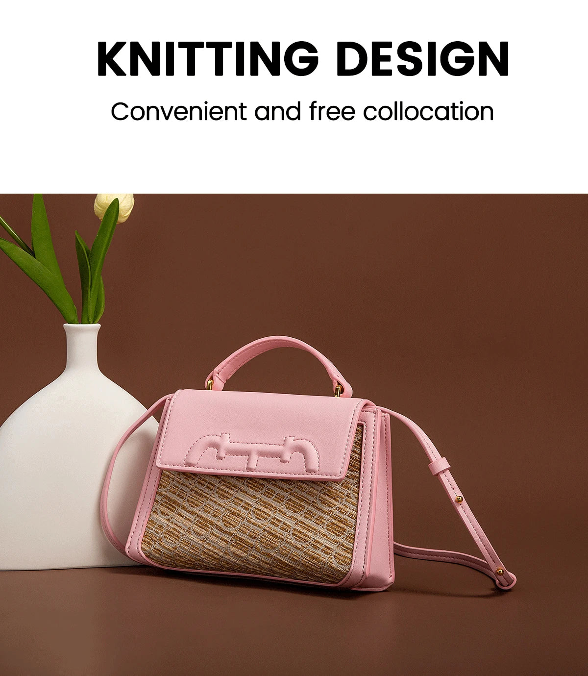 CHCH Women's Shoulder Bag New Handheld Flip Panel Panel Design Handbag