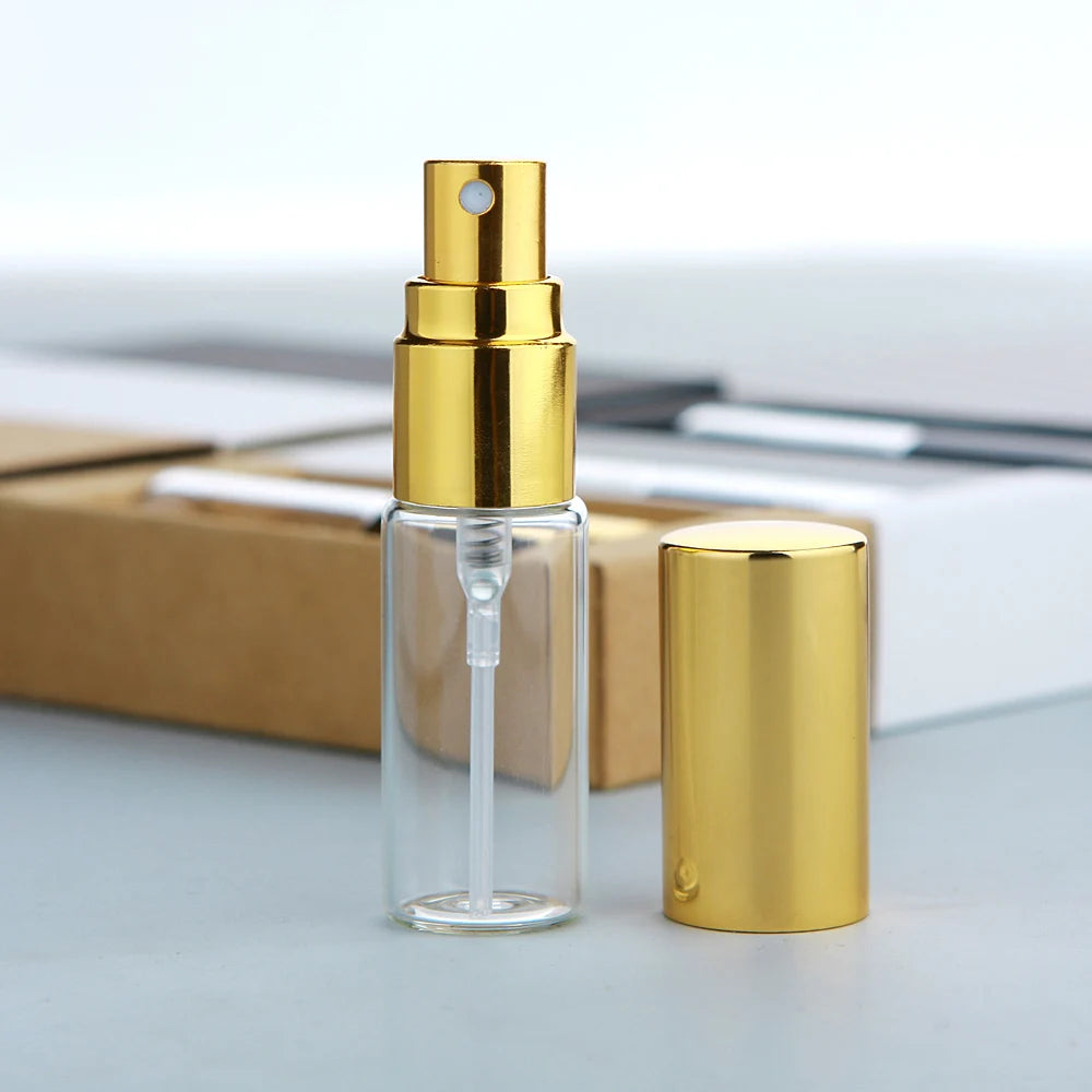 50 件/批 5ml 香水瓶配香水紙盒香水可填充霧化器噴霧瓶噴霧器定制 LOGO 另付費