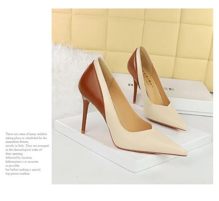 BIGTREE Spring Autumn Pointed Toe Woman Pumps Thin Heels Fashion Party Ladies Shoes Zapatillas De Mujer