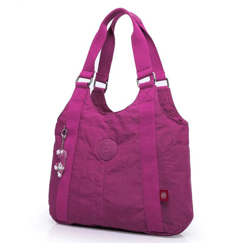 Fashion Large Capacity Casual A4 Waterproof Men Women Shoulder Messenger Bag Lady Cross Body Purse Lightweight Blue Black M1332