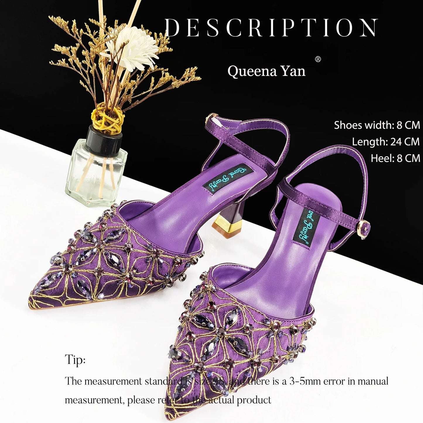 Festive Elegance:Spot Goods High Quality Women's Pumps Fashion Design For Nigeria Wedding Party Ladies Shoes