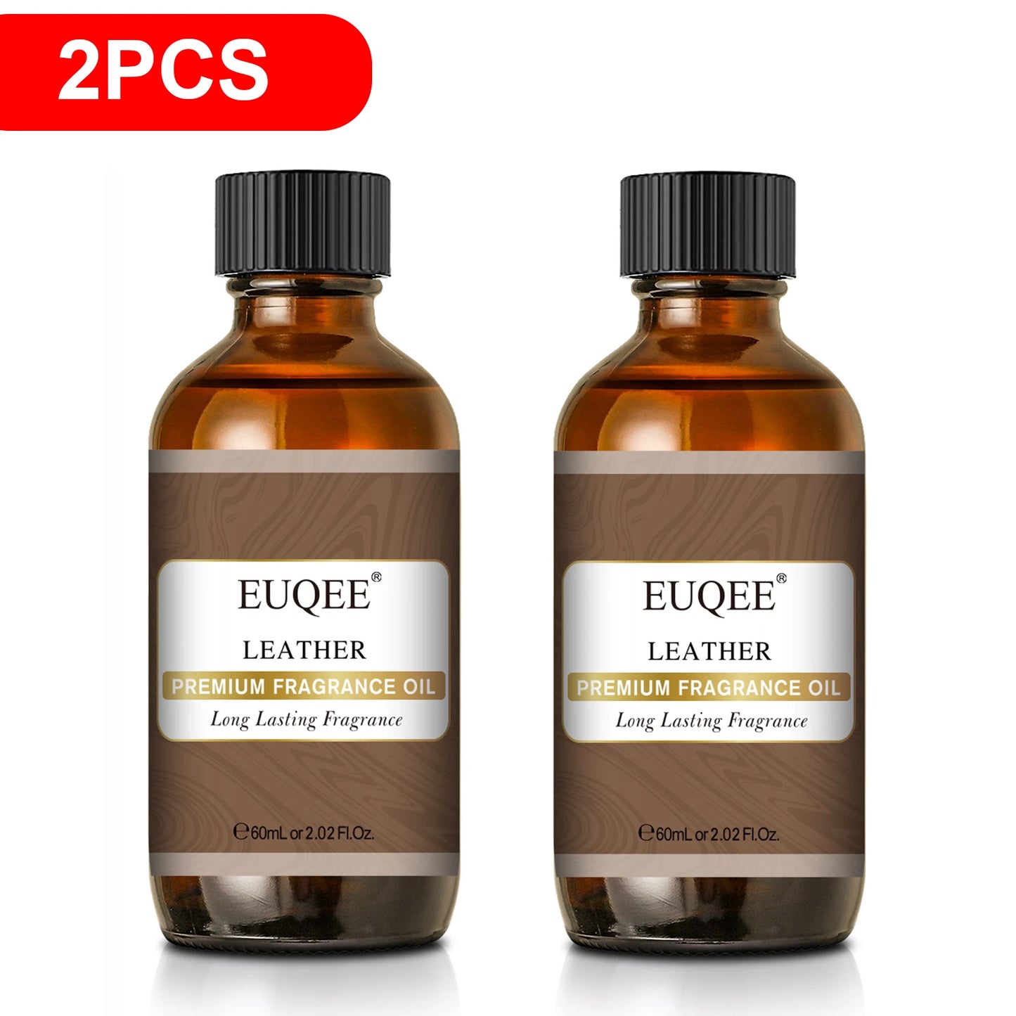 EUQEE 2PCS Men's Fragrance Oil Set For Diffuser 60ml Coconut Cream Pumpkin Pie Leather Coffee Bay Rum Aroma Fragrance Oil