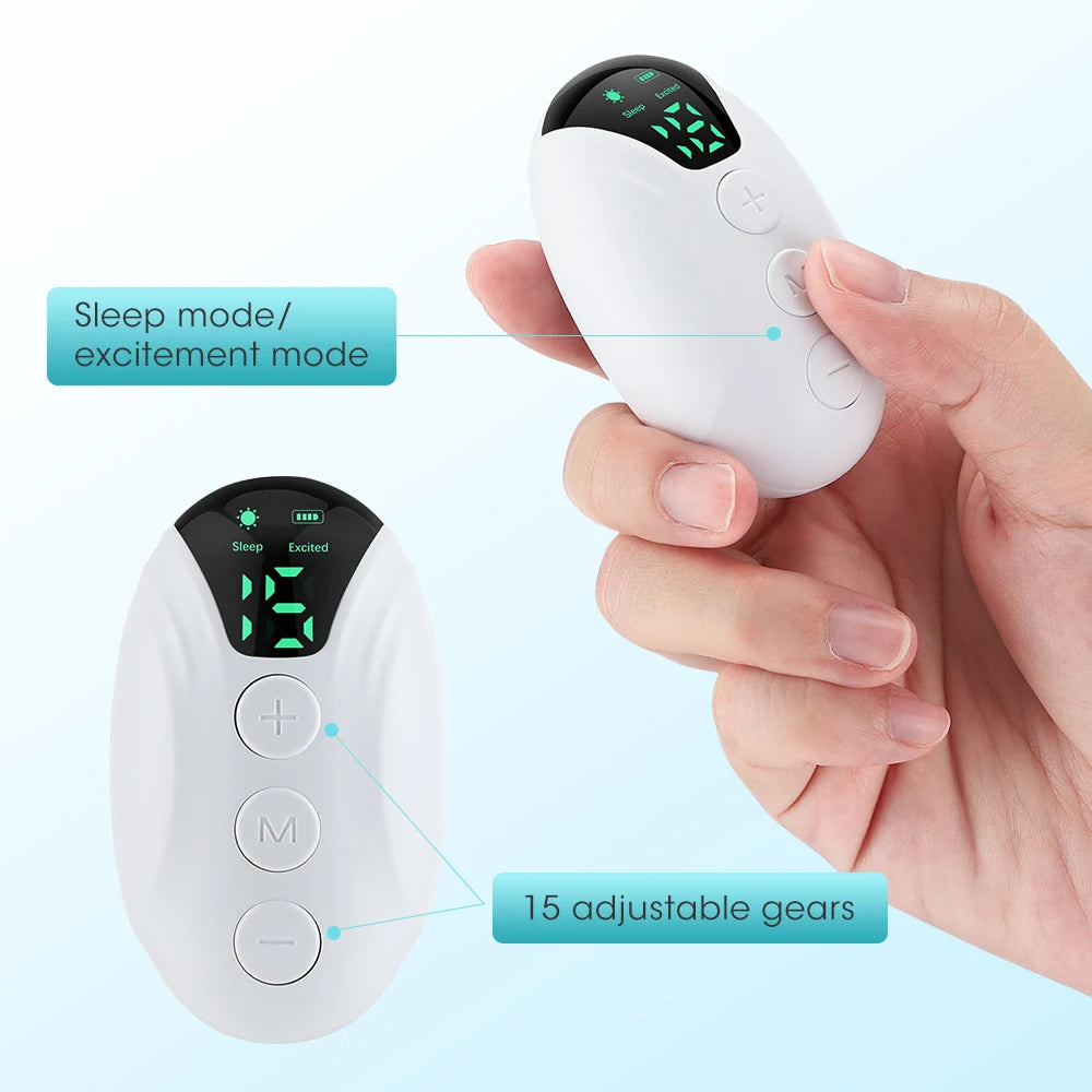 Handheld Sleep Device Mini Portable Sleep Aid Artifact Hypnosis Machine Help Sleep Smart EMS Pulse Stimulation USB Charging