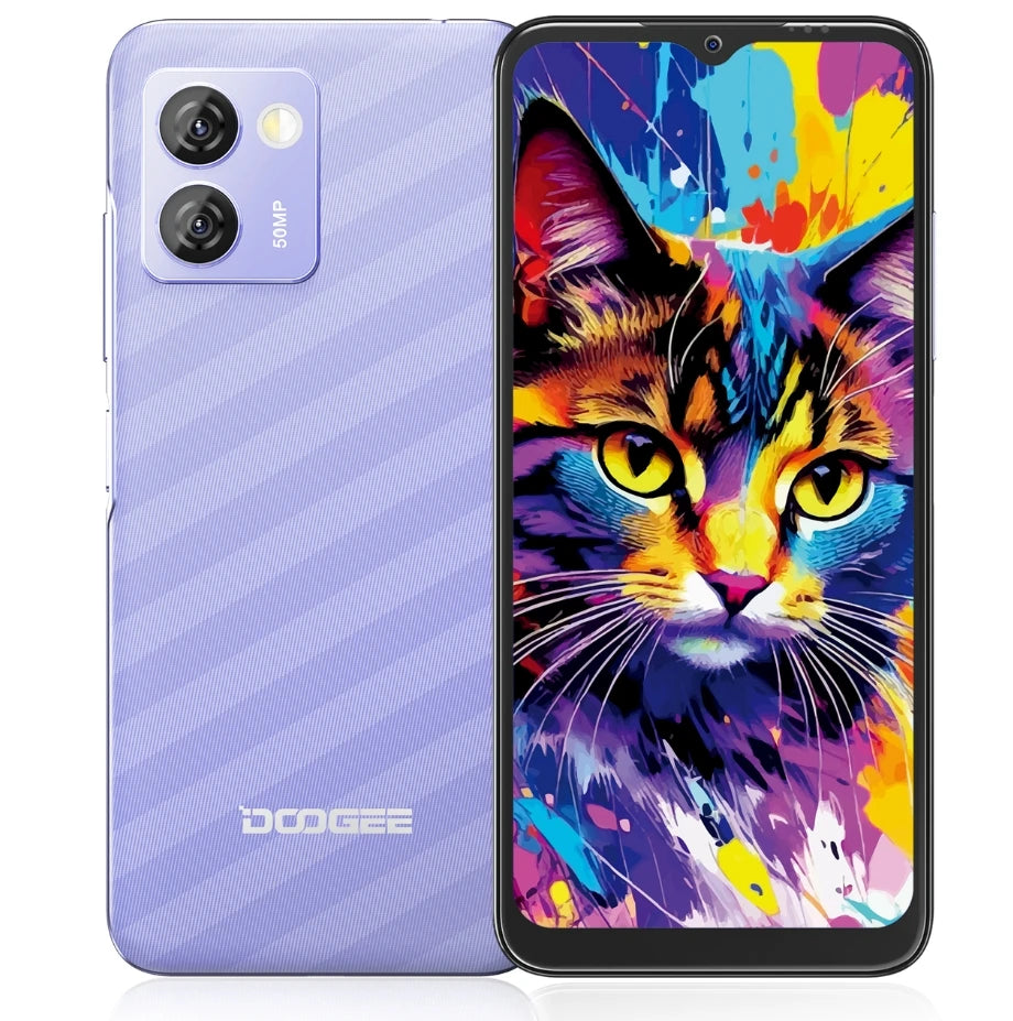 DOOGEE N50 Pro mobile phone free 20GB RAM + 256GB ROM Android 13 50MP AI camera, 6,52 inch 1TB expandable Widevine L1 4G
