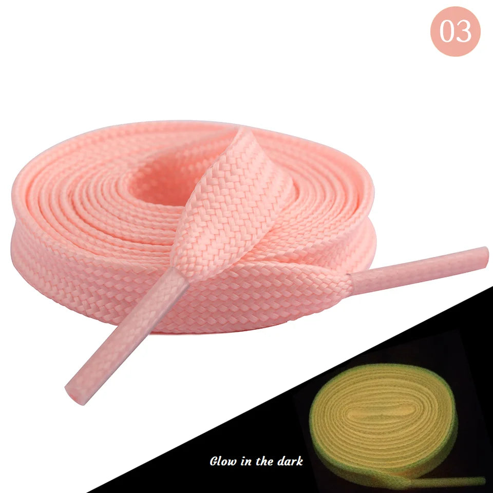1pair Shoelaces Glow In The Dark Night Luminous Sports Shoes Accessories Elastic Laces Shoestrings Shoelaces for Kid Sneakers