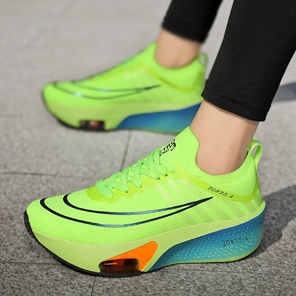 New Foreign Trade Couple Sports and Leisure Shoes Fashionable and Versatile Thick Bottom Lightweight Air Cushioned Running Shoes