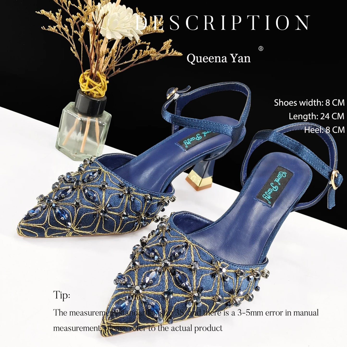 Festive Elegance:Spot Goods High Quality Women's Pumps Fashion Design For Nigeria Wedding Party Ladies Shoes