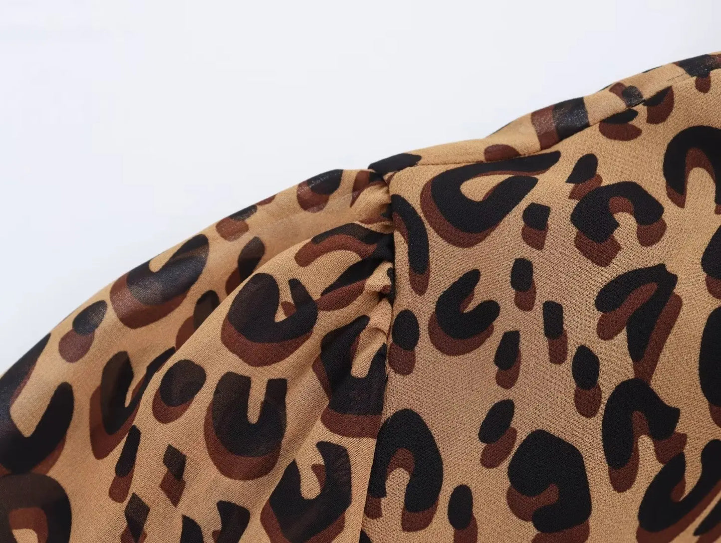 European and American style women's clothing new 2024 fashion retro leopard print long slim temperament dress