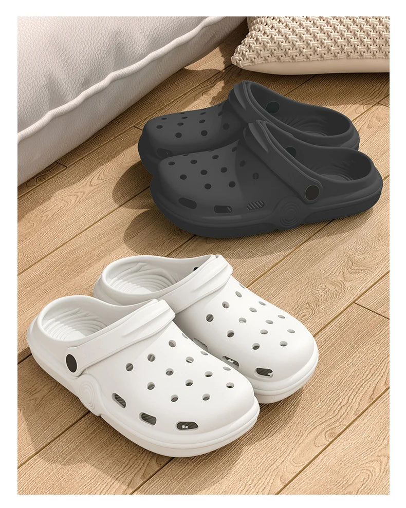 Dongdong Shoes Women's New Trendy Summer Thick Sole Increase Anti Slip Fashion Work Beach Baotou Slippery Sandals