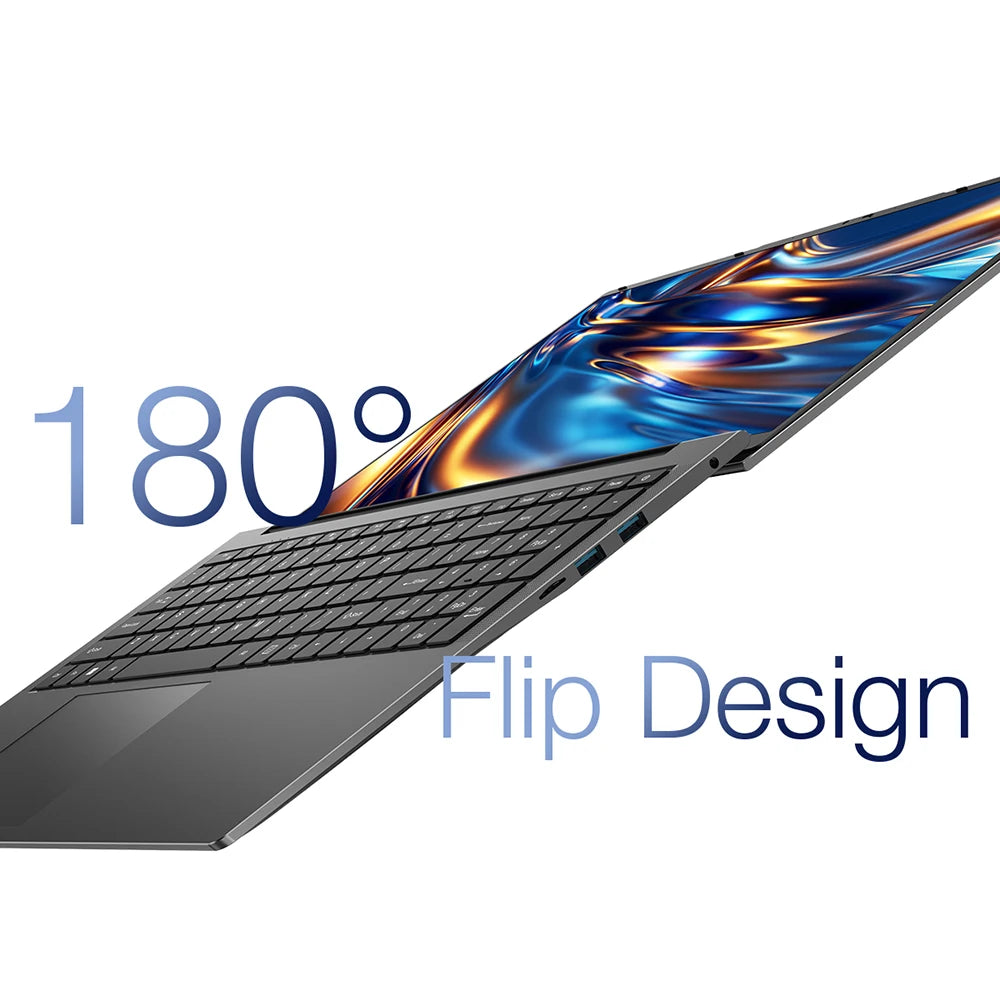 Teclast F17 Plus Laptop 17.3 inch Intel N95 Computer 16GB RAM 512GB SSD Windows 11 Pro 180° Flip Laptops mini-HDMI USB3.2 Type-C