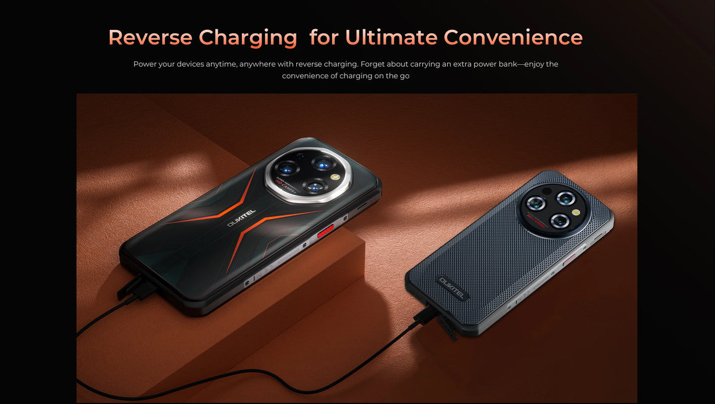 Oukitel WP55 Pro 11000mAh Rugged Smartphone 5G 11000mAh 48GB+512GB Andiron 15 64MP 33W Fast Charging NFC Cell Phone