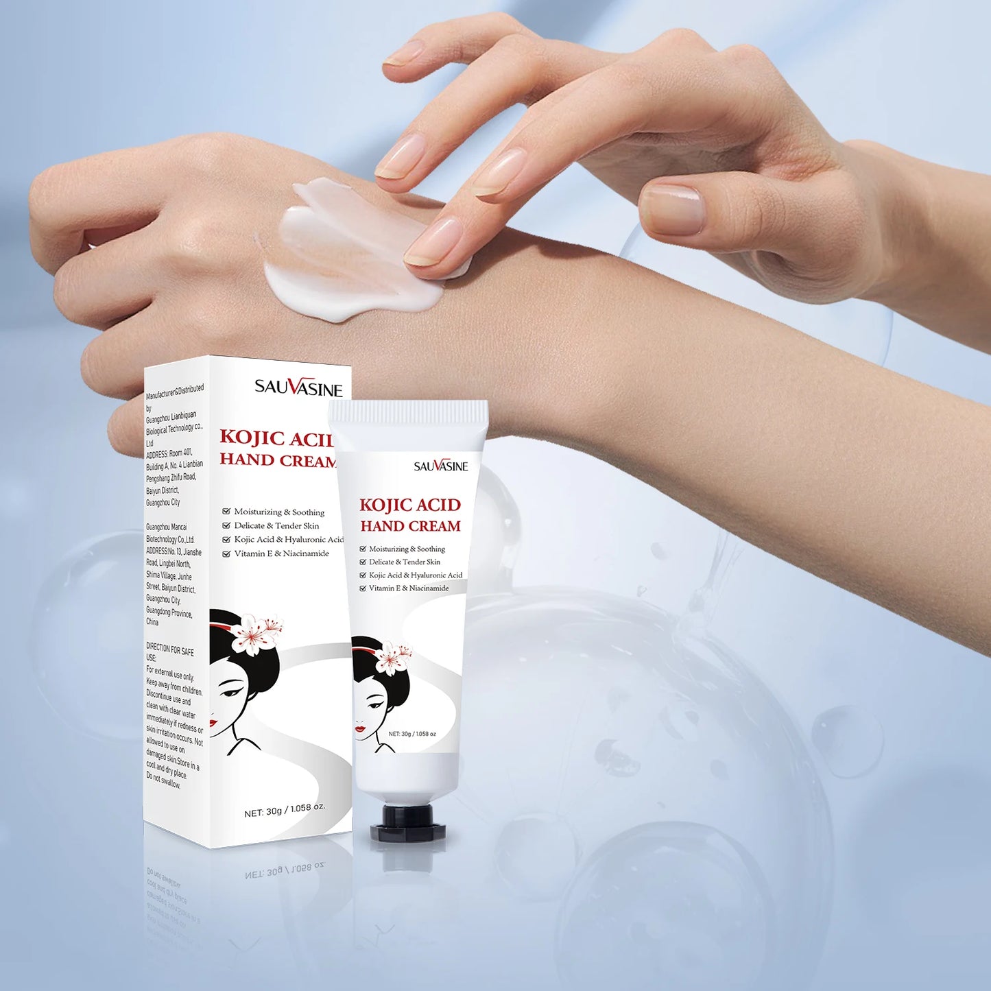 Kojic Acid Hand Cream Whitening Fast Smooth Nourish Cream Lightening Dark Skin Brightening Moisturizing Skin Care for Men Women