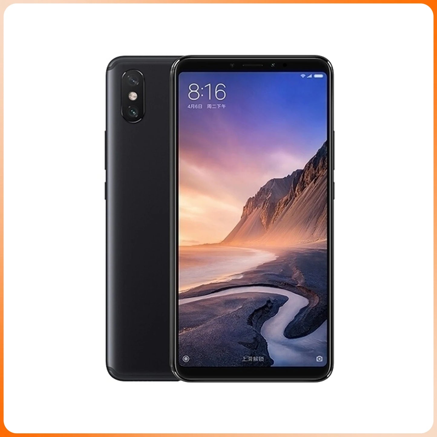 Renewed Phone Xiaomi Max 3 4G LTE GSM unlock 6.9 "12MP Dual Camera(Dual SIM)(syndragon)(Global Black) no charger